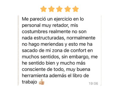 Testimonio Reto Adiós a los Atracones - Francela Jaikel Psicóloga Especialista en Trastornos Alimentarios